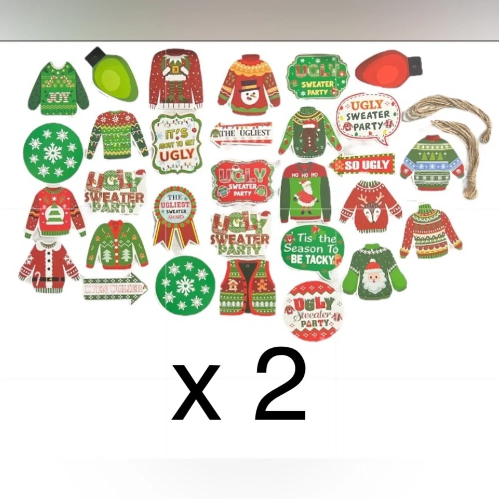 NIP Ugly Sweater Banners or Ornaments